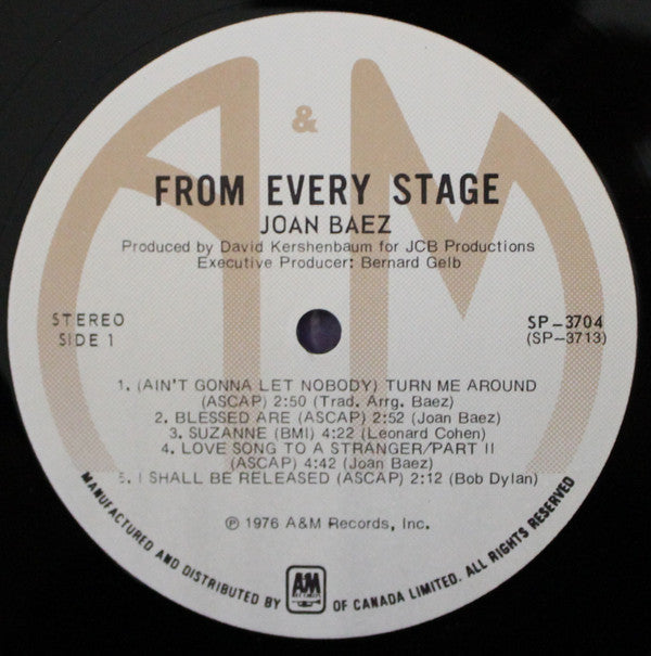 Joan Baez : From Every Stage (2xLP, Album)