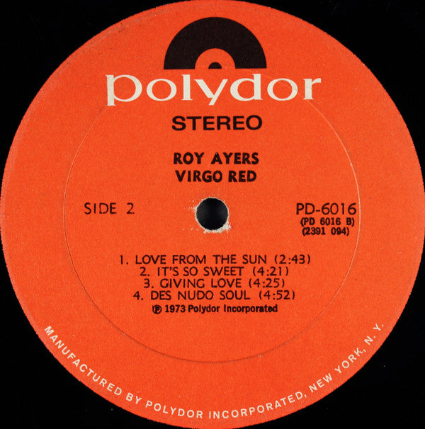Roy Ayers Ubiquity : Virgo Red (LP, Album, M/Print, All)