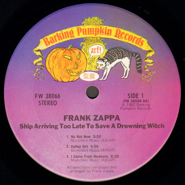 Frank Zappa : Ship Arriving Too Late To Save A Drowning Witch (LP, Album, Ter)