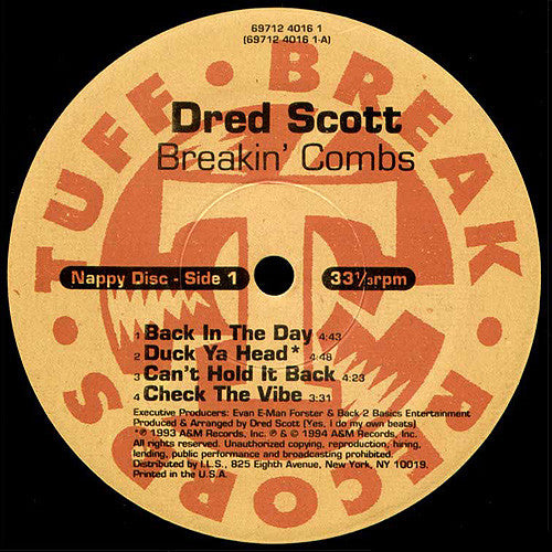 Dred Scott : Breakin' Combs (2xLP, Album)
