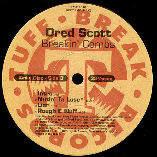 Dred Scott : Breakin' Combs (2xLP, Album)