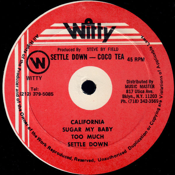 Coco Tea* : Settle Down (LP, Album)