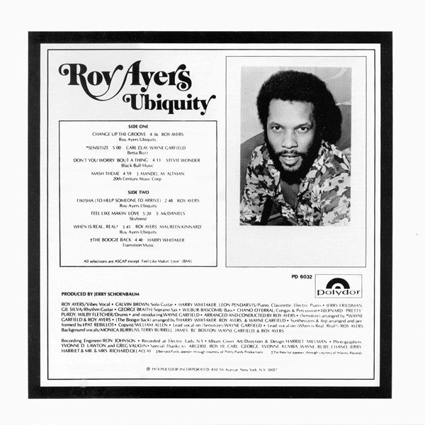 Roy Ayers Ubiquity : Change Up The Groove (LP, Album, All)