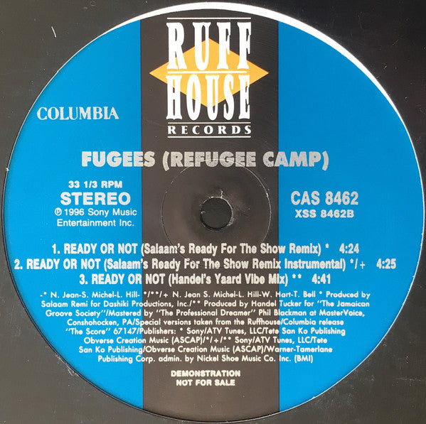 Fugees : Ready Or Not (12", Promo)