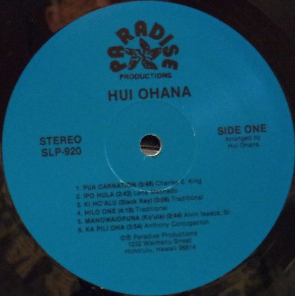 Hui Ohana : Hui Ohana (LP, Album)