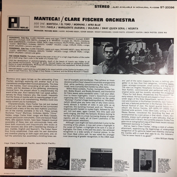 Clare Fischer : Manteca! (LP, Album)