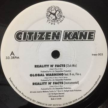 Citizen Kane (2) : Reality N' Facts (12")