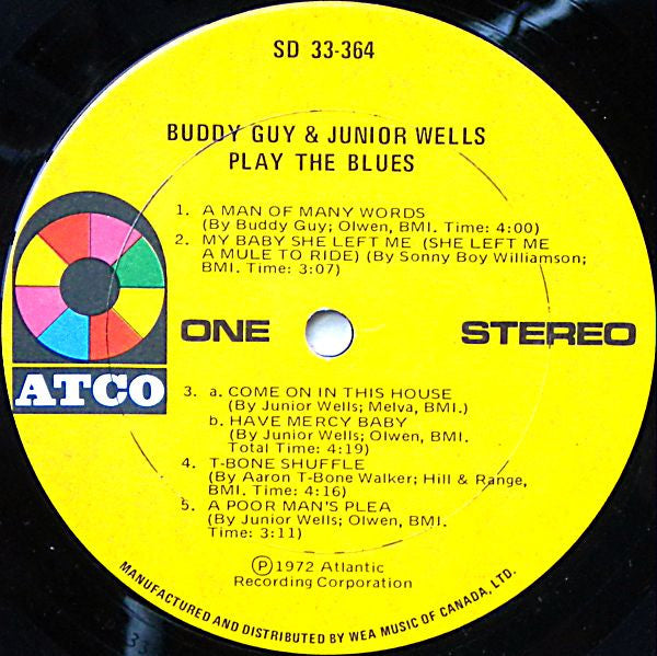 Buddy Guy & Junior Wells : Play The Blues (LP, Album)