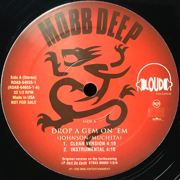 Mobb Deep : Drop A Gem On 'Em (12", Promo)