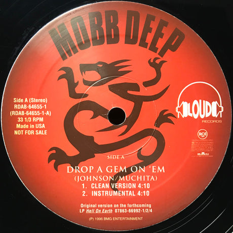 Mobb Deep : Drop A Gem On 'Em (12", Promo)