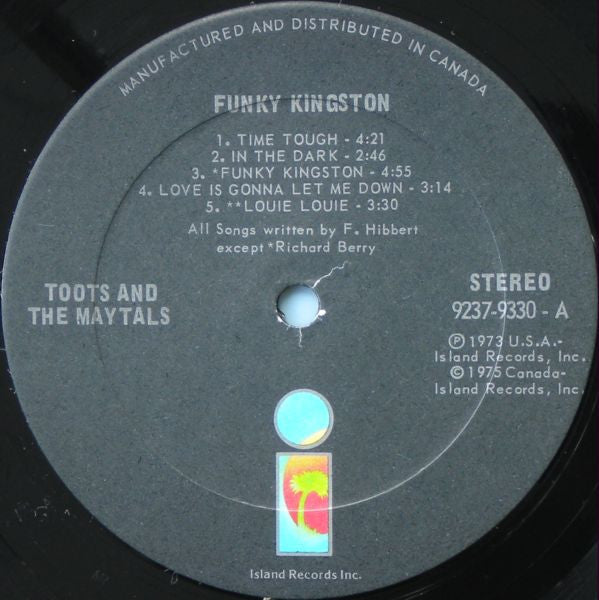 Toots & The Maytals : Funky Kingston (LP, Album, Mon)