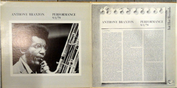 Anthony Braxton : Performance 9/1/79 (2xLP, Album, Gat)