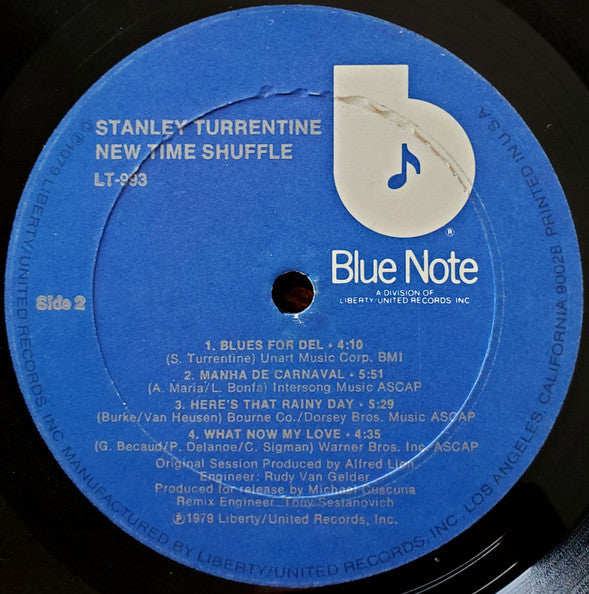 Stanley Turrentine : New Time Shuffle (LP, Album)