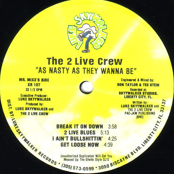 The 2 Live Crew : As Nasty As They Wanna Be (2xLP, Album)