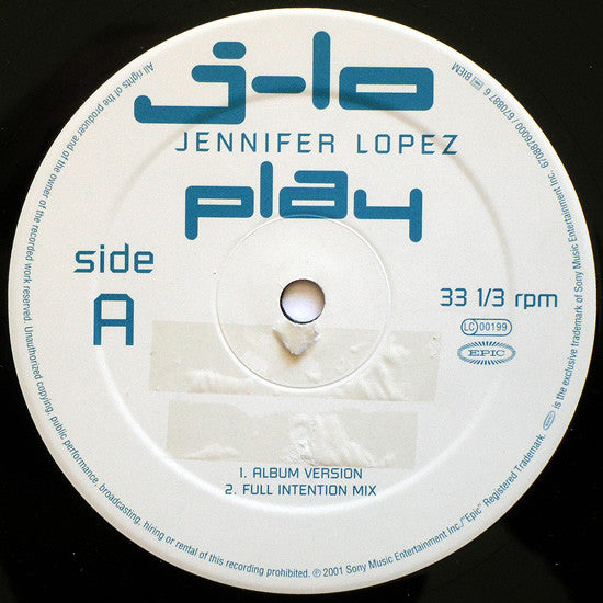 Jennifer Lopez : Play (12")
