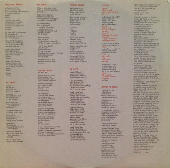 Rush : Grace Under Pressure (LP, Album, 72 )