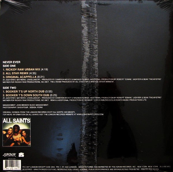 All Saints : Never Ever (12")
