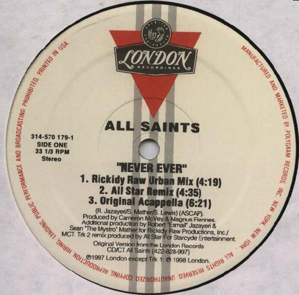 All Saints : Never Ever (12")