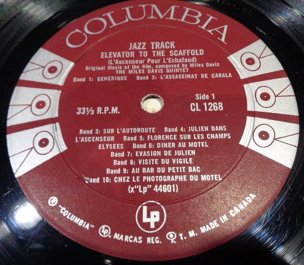 Miles Davis : Jazz Track (LP, Mono)