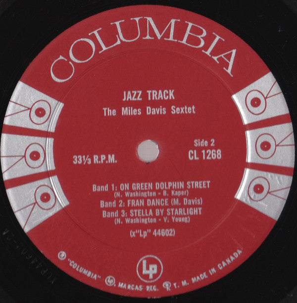 Miles Davis : Jazz Track (LP, Mono)