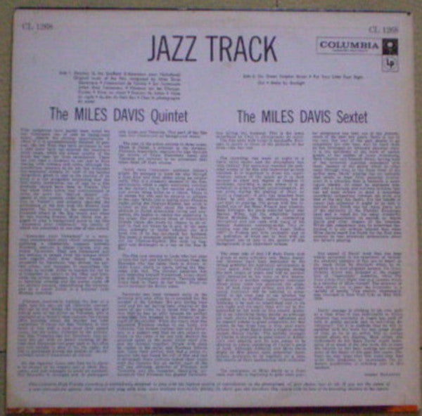 Miles Davis : Jazz Track (LP, Mono)
