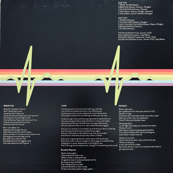 Pink Floyd : The Dark Side Of The Moon (LP, Album, RE, Gat)