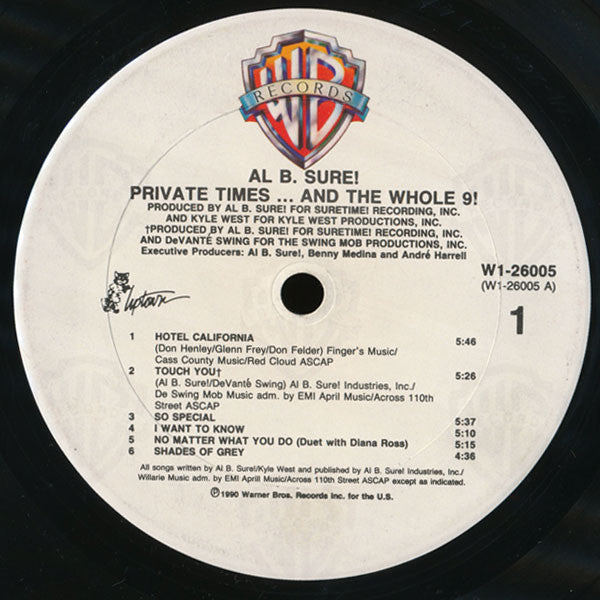 Al B. Sure! : Private Times...And The Whole 9! (LP, Album)