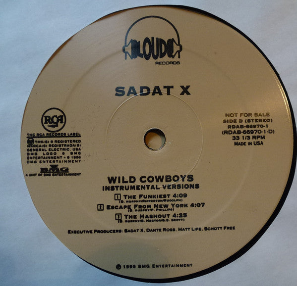 Sadat X : Wild Cowboys (Instrumentals) (2xLP, Promo)