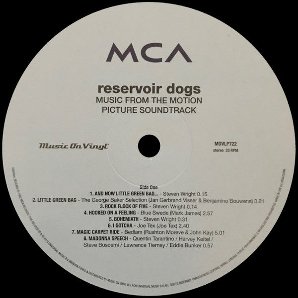 Various : Reservoir Dogs (Music From The Original Motion Picture Soundtrack) (LP, Comp, RE, 180)