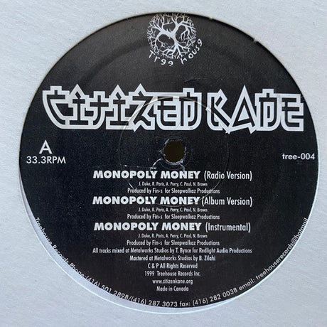 Citizen Kane (2) : Monopoly Money (12")