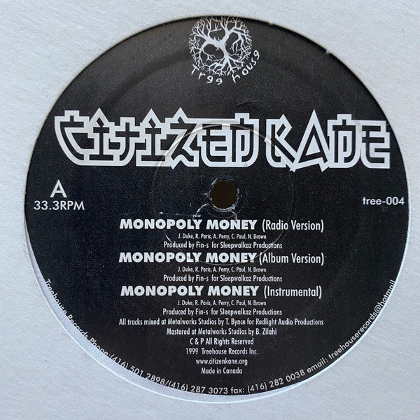 Citizen Kane (2) : Monopoly Money (12")