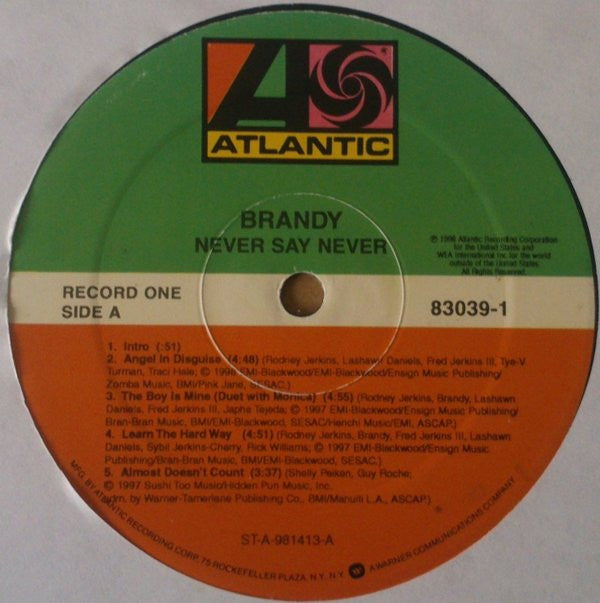 Brandy (2) : Never Say Never (2xLP, Album)