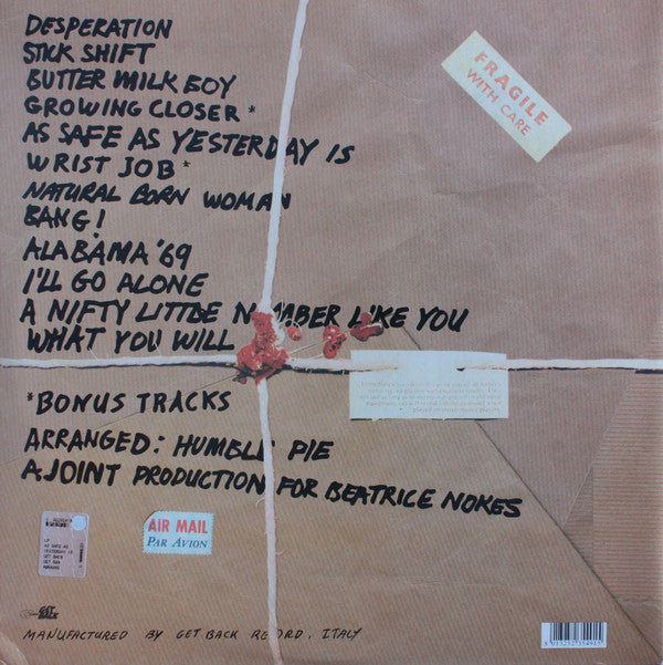 Humble Pie : As Safe As Yesterday Is (LP, Album, RE)