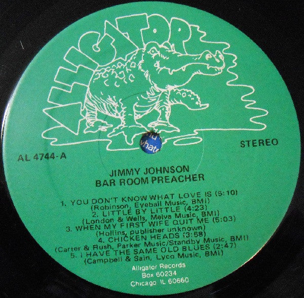 Jimmy Johnson (8) : Bar Room Preacher (LP, Album)