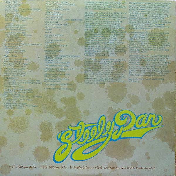 Steely Dan : Can't Buy A Thrill (LP, Album, RP, Gat)