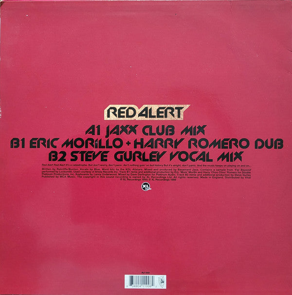 Basement Jaxx : Red Alert (12", Single)
