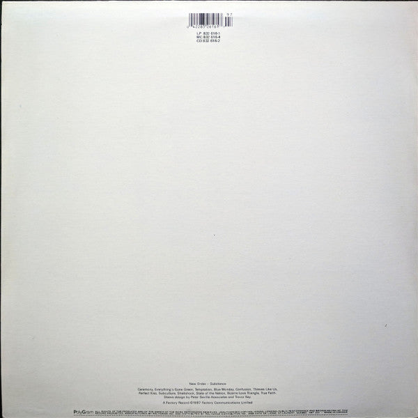 New Order : Substance (2xLP, Comp)