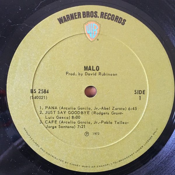 Malo (2) : Malo (LP, Album)