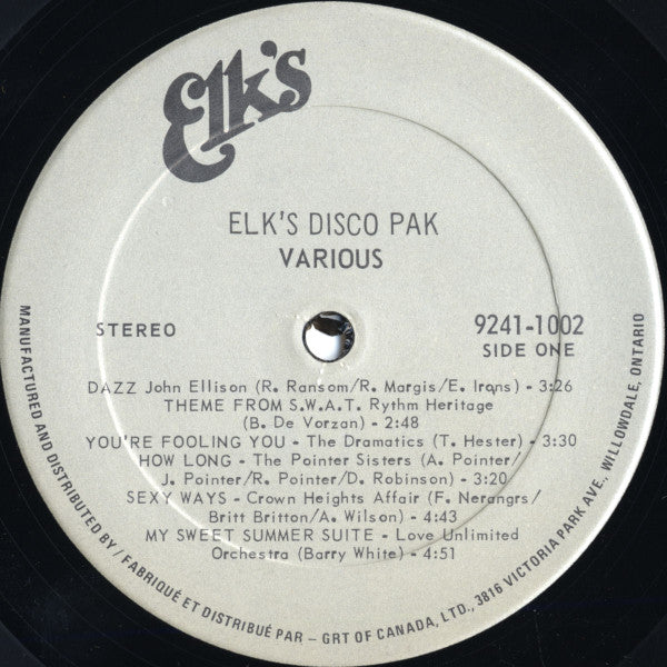 Various : Disco Pak (LP, Comp)