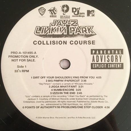 Jay-Z / Linkin Park : Collision Course (12", EP, Promo)