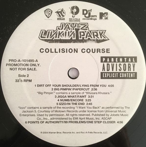 Jay-Z / Linkin Park : Collision Course (12", EP, Promo)