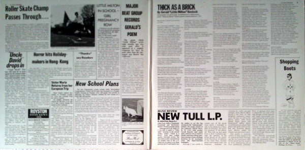 Jethro Tull : Thick As A Brick (LP, Album, RE, Gat)