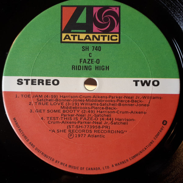 Faze-O : Riding High (LP, Album)