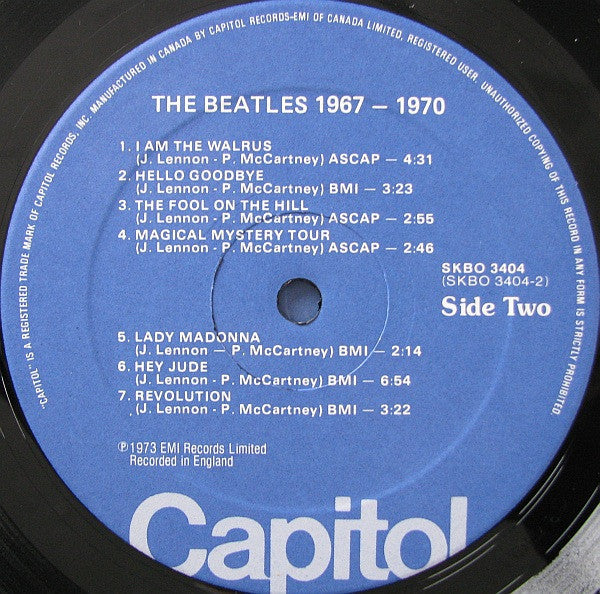 The Beatles : 1967-1970 (2xLP, Comp, RE, Gat)