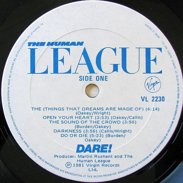 The Human League : Dare! (LP, Album)