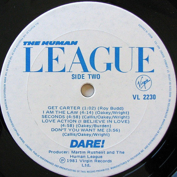 The Human League : Dare! (LP, Album)