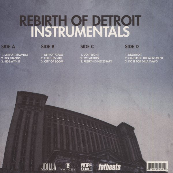 J Dilla : Rebirth Of Detroit Instrumentals (2xLP, Album)