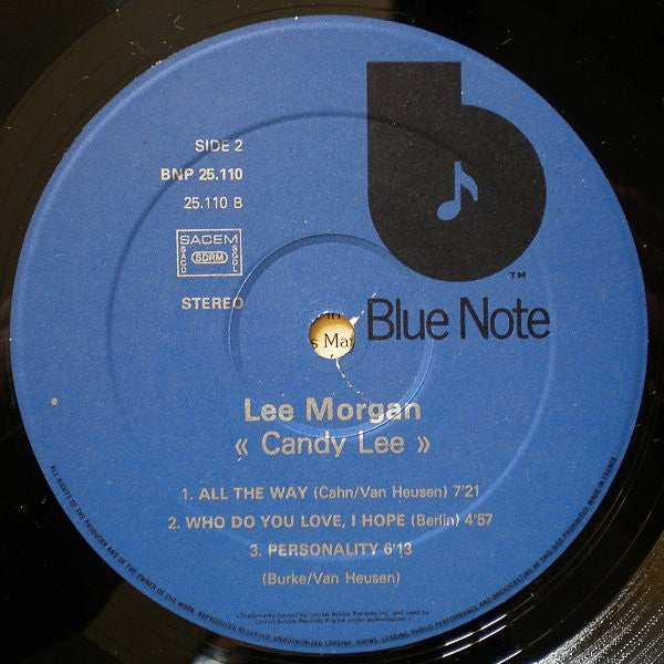 Lee Morgan : Candy Lee (LP, Album, RE)