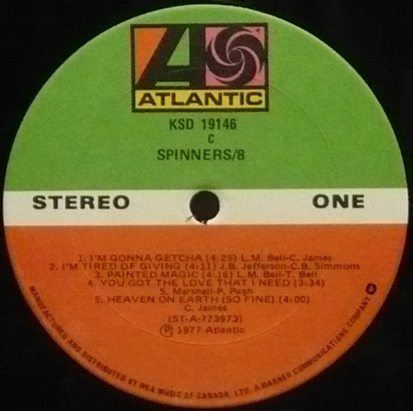 Spinners : Spinners/8 (LP, Album)