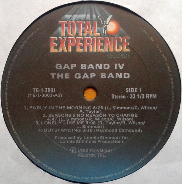 The Gap Band : Gap Band IV (LP, Album)